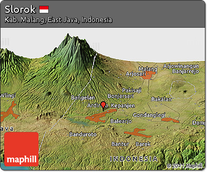 Satellite Panoramic Map of Slorok