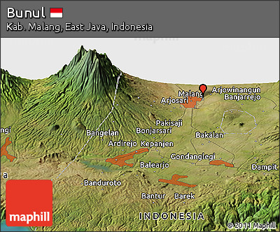 Satellite Panoramic Map of Bunul