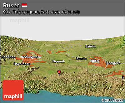 Satellite Panoramic Map of Ruser