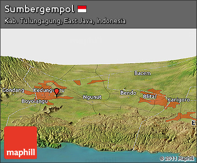 Satellite Panoramic Map of Sumbergempol