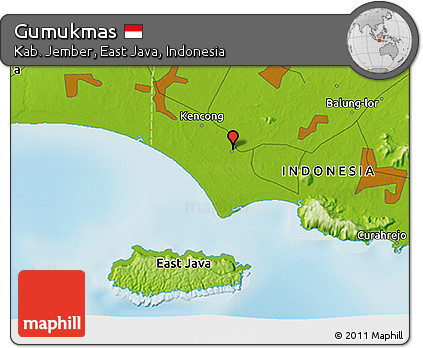 Physical 3D Map of Gumukmas