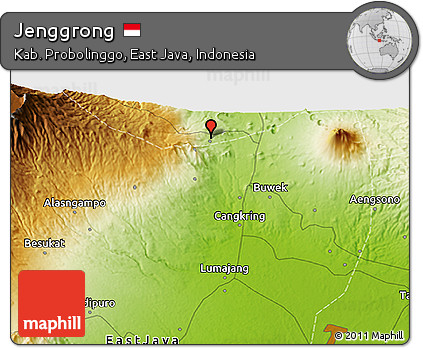 Physical 3D Map of Jenggrong