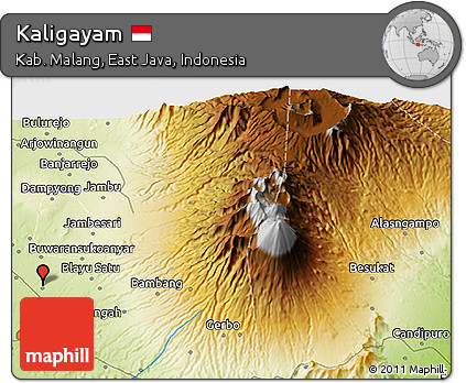 Physical 3D Map of Kaligayam