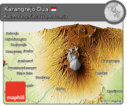 Physical 3D Map of Karangrejo Dua