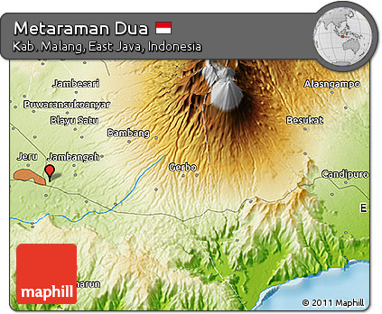 Physical 3D Map of Metaraman Dua