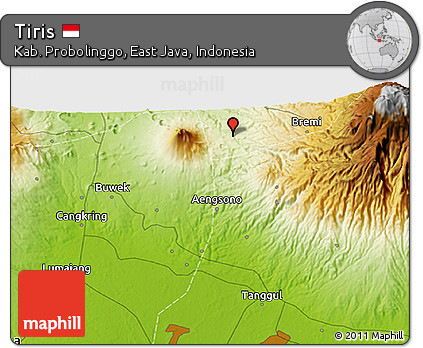 Physical 3D Map of Tiris