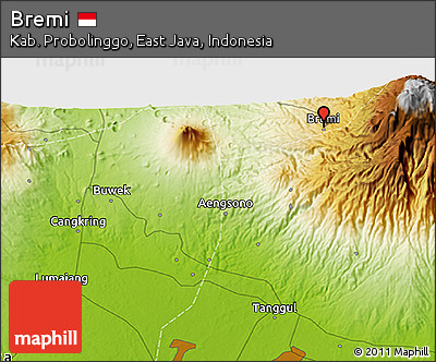 Physical 3D Map of Bremi