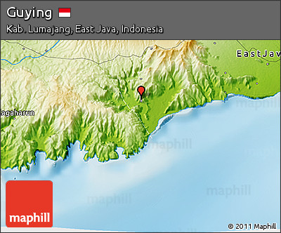 Physical 3D Map of Guying