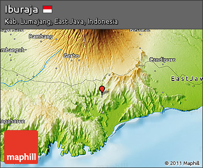 Physical 3D Map of Iburaja