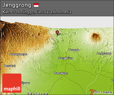 Physical 3D Map of Jenggrong
