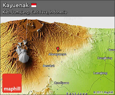 Physical 3D Map of Kayuenak