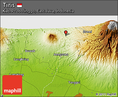 Physical 3D Map of Tiris