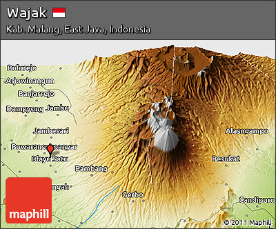 Physical 3D Map of Wajak