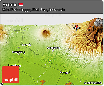 Physical 3D Map of Bremi