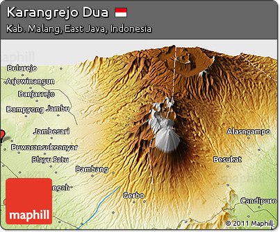 Physical 3D Map of Karangrejo Dua