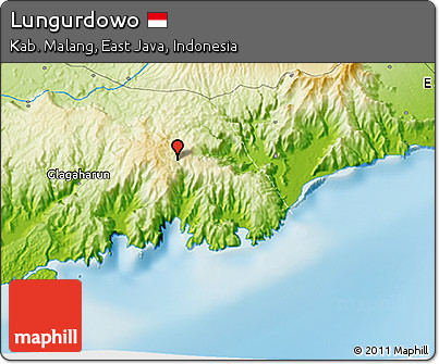 Physical 3D Map of Lungurdowo