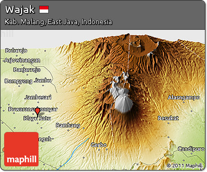 Physical 3D Map of Wajak
