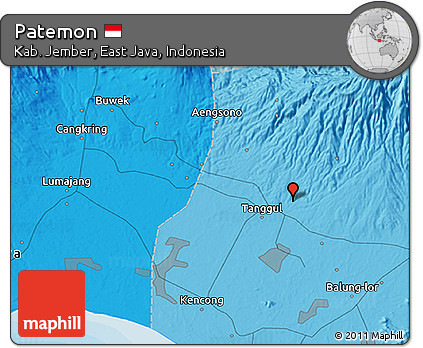 Political 3D Map of Patemon