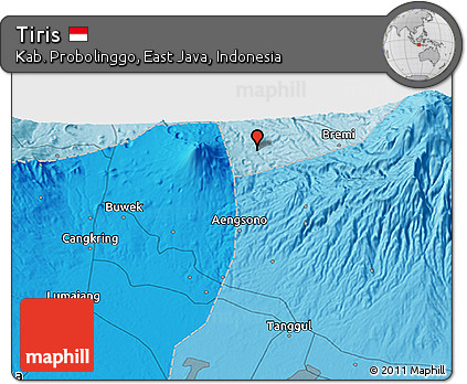 Political 3D Map of Tiris