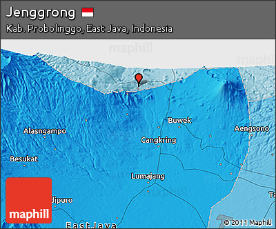Political 3D Map of Jenggrong