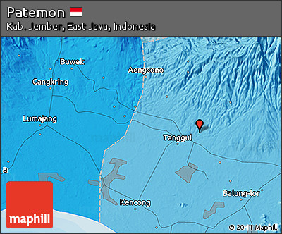 Political 3D Map of Patemon