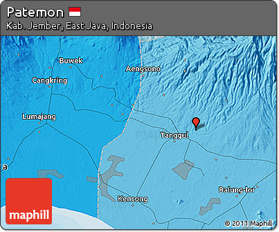 Political 3D Map of Patemon