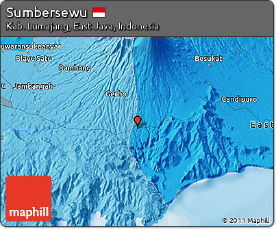 Political 3D Map of Sumbersewu