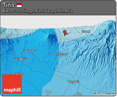 Political 3D Map of Tiris