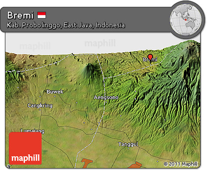 Satellite 3D Map of Bremi