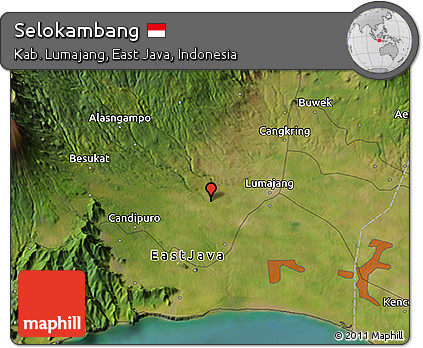 Satellite 3D Map of Selokambang