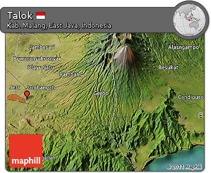 Satellite 3D Map of Talok