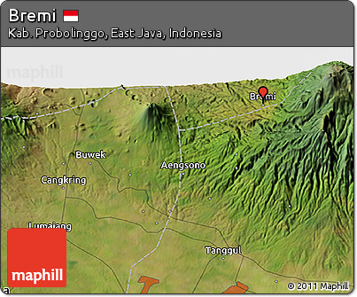 Satellite 3D Map of Bremi
