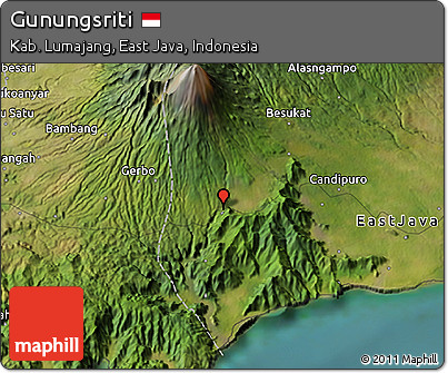Satellite 3D Map of Gunungsriti
