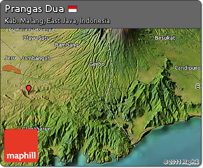 Satellite 3D Map of Prangas Dua