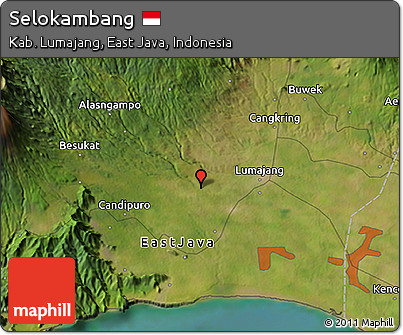 Satellite 3D Map of Selokambang