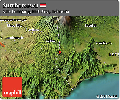 Satellite 3D Map of Sumbersewu