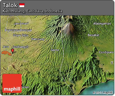 Satellite 3D Map of Talok