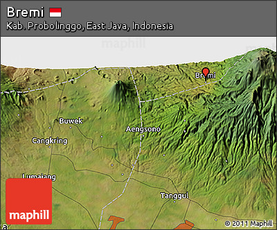 Satellite 3D Map of Bremi