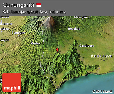Satellite 3D Map of Gunungsriti