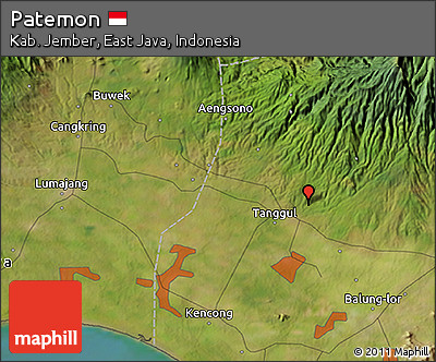 Satellite 3D Map of Patemon