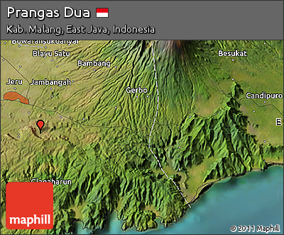 Satellite 3D Map of Prangas Dua