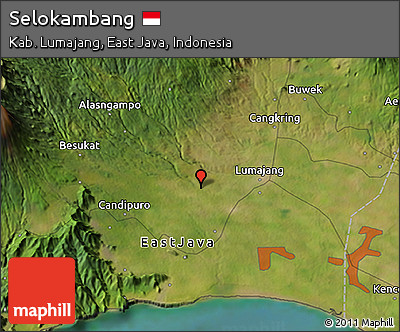 Satellite 3D Map of Selokambang