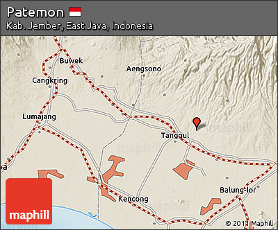 Shaded Relief 3D Map of Patemon
