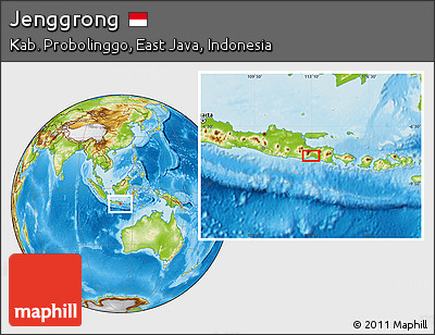 Physical Location Map of Jenggrong