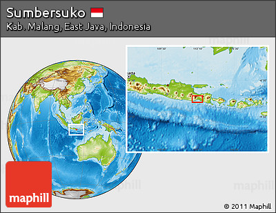 Physical Location Map of Sumbersuko