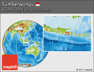 Physical Location Map of Sumberwungu
