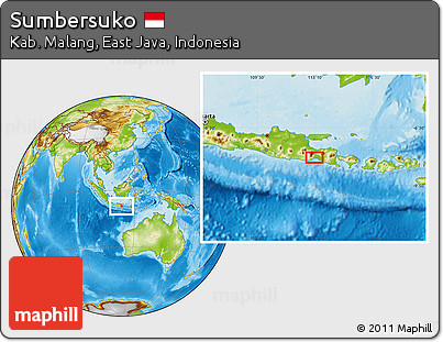 Physical Location Map of Sumbersuko