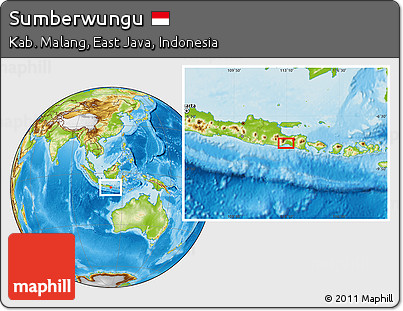 Physical Location Map of Sumberwungu