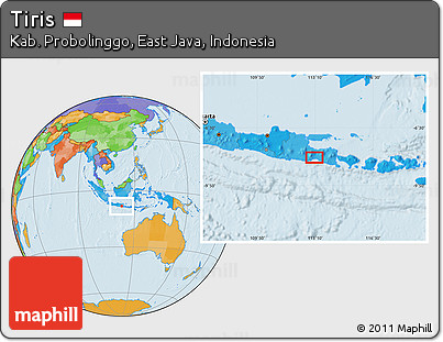 Political Location Map of Tiris