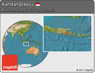 Satellite Location Map of Kandangtepus